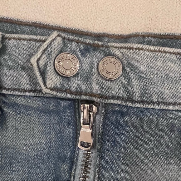 7 FOR ALL MANKIND | Light Wash Denim Mini Skirt - Picture 4 of 8